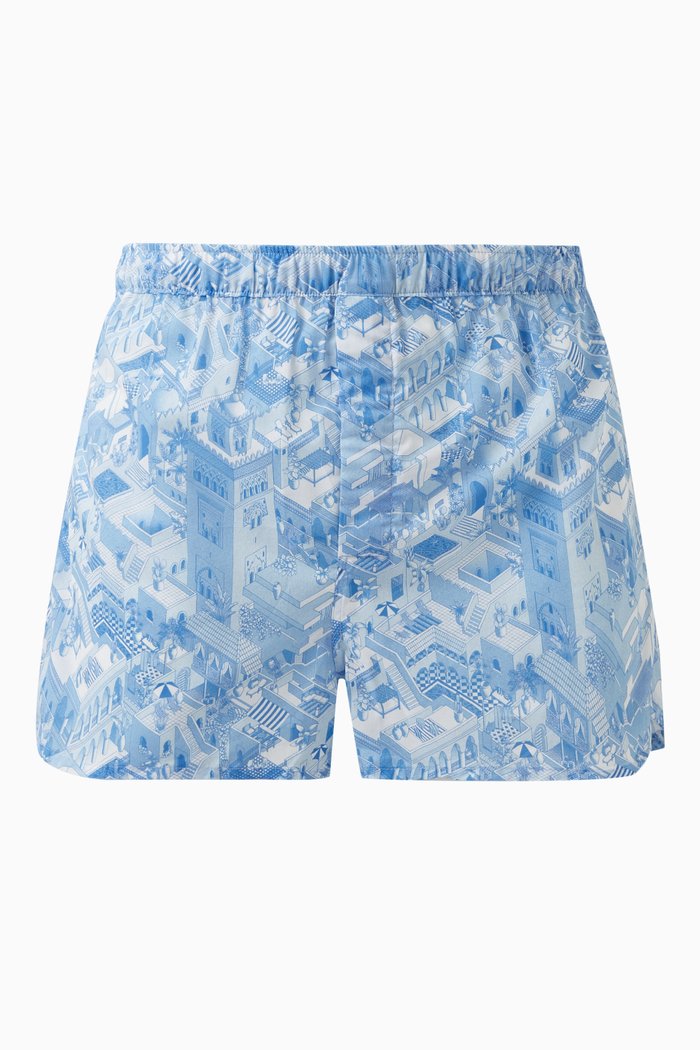 

Ledbury 70 Boxer Shorts in Cotton, Blue