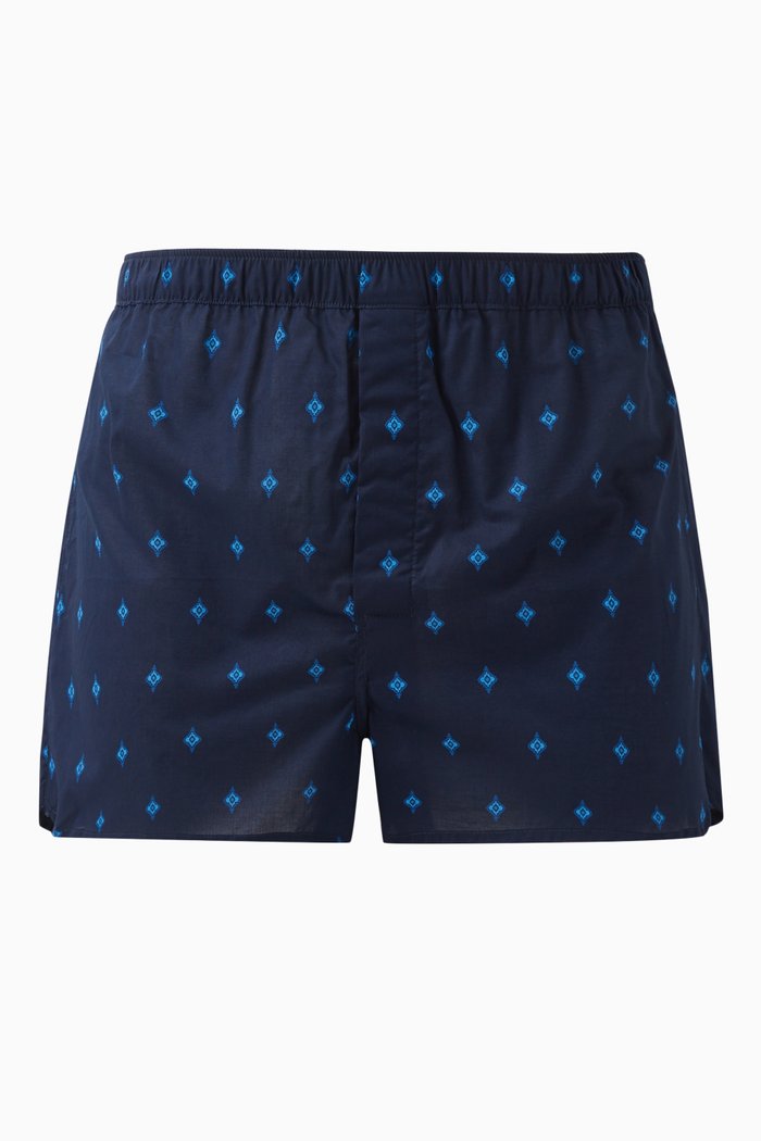 

Nelson 98 Boxer Shorts in Cotton, Blue