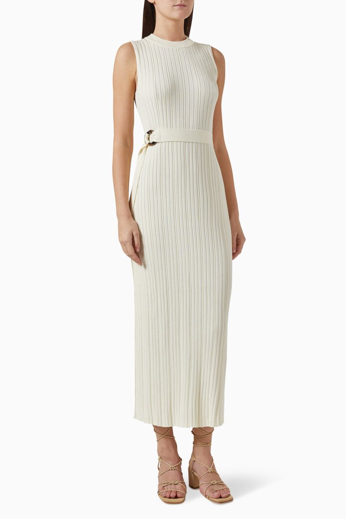 

Gwen Maxi Dress in Cotton-knit, Neutral