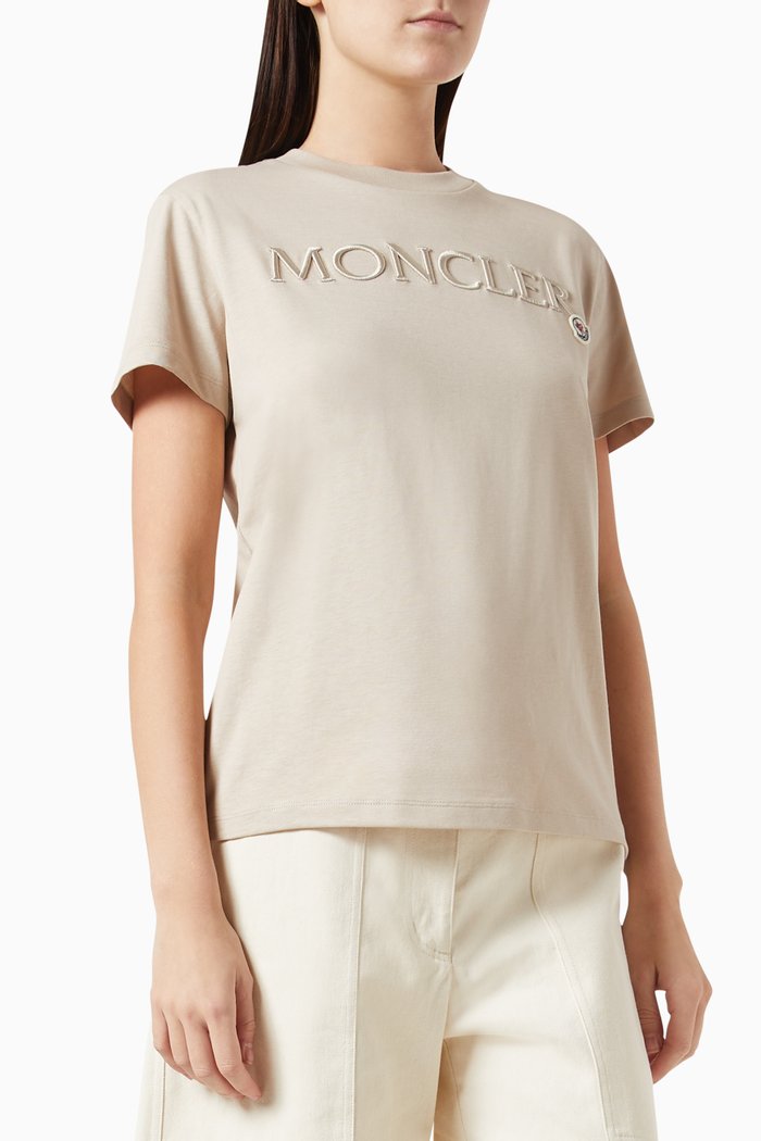

Logo T-shirt in Cotton, Neutral