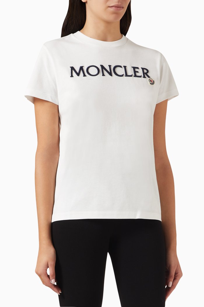 Logo SS T-shirt in Cotton, White