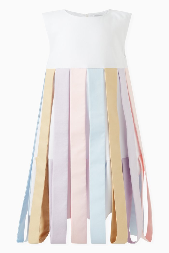 

Aria Sash Dress in Cotton, White