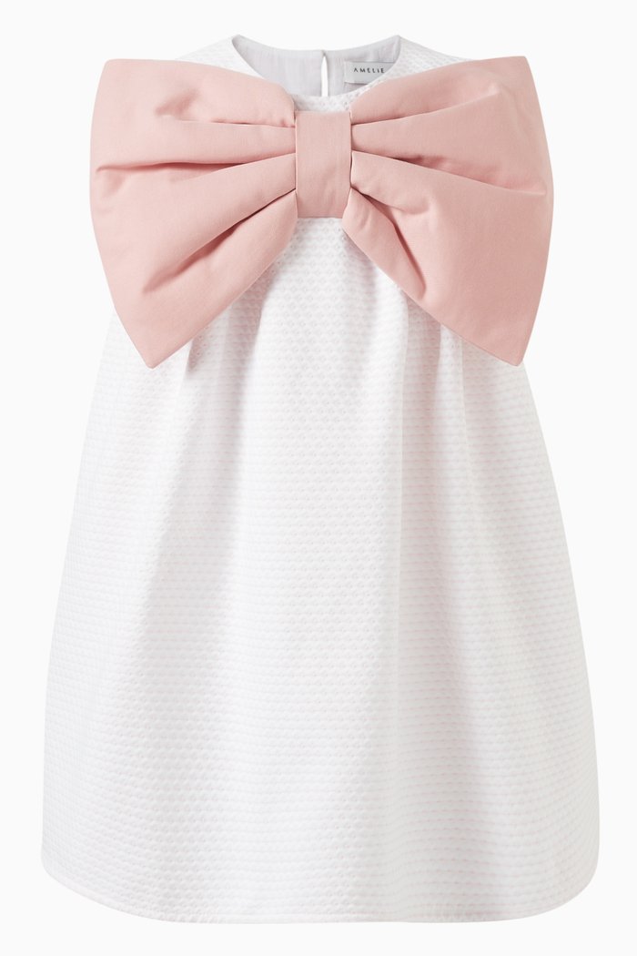 

Elinor Bow-detail Dress, White