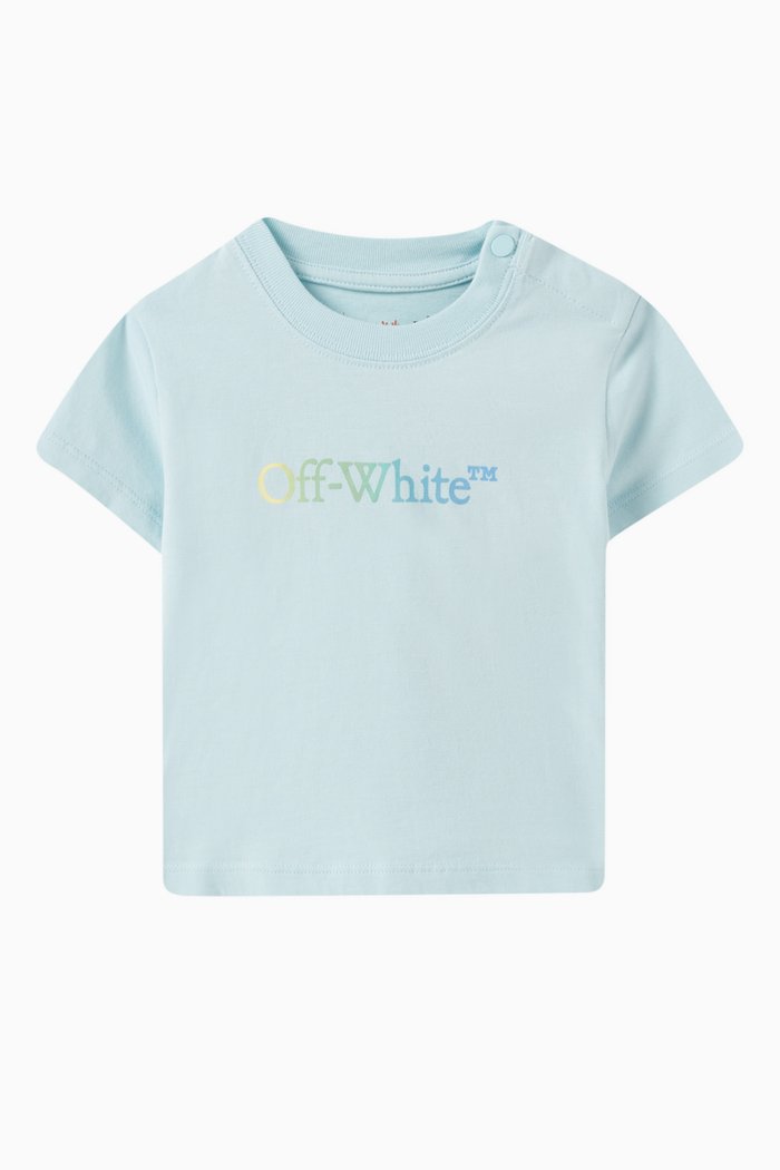 Arrow Rainbow T-Shirt in Cotton, Blue