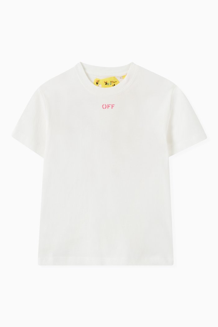 

Off Stamp Plain T-shirt in Cotton, White