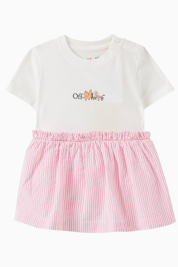 

Funny Flowers Dress in Cotton, Pink