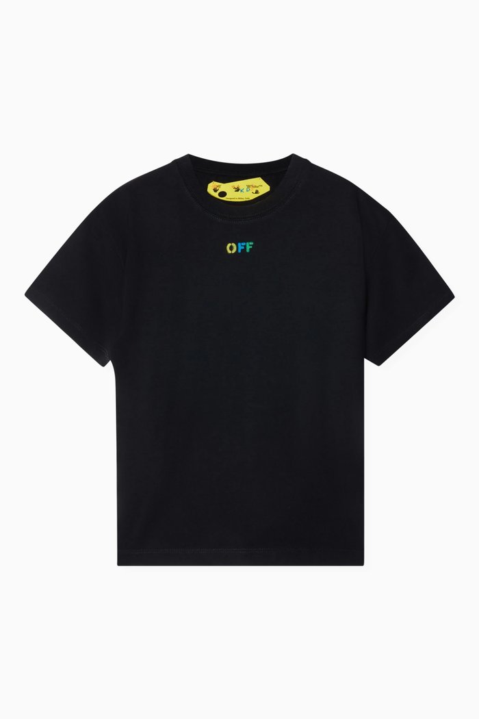 

Arrow Rainbow T-shirt in Cotton, Black
