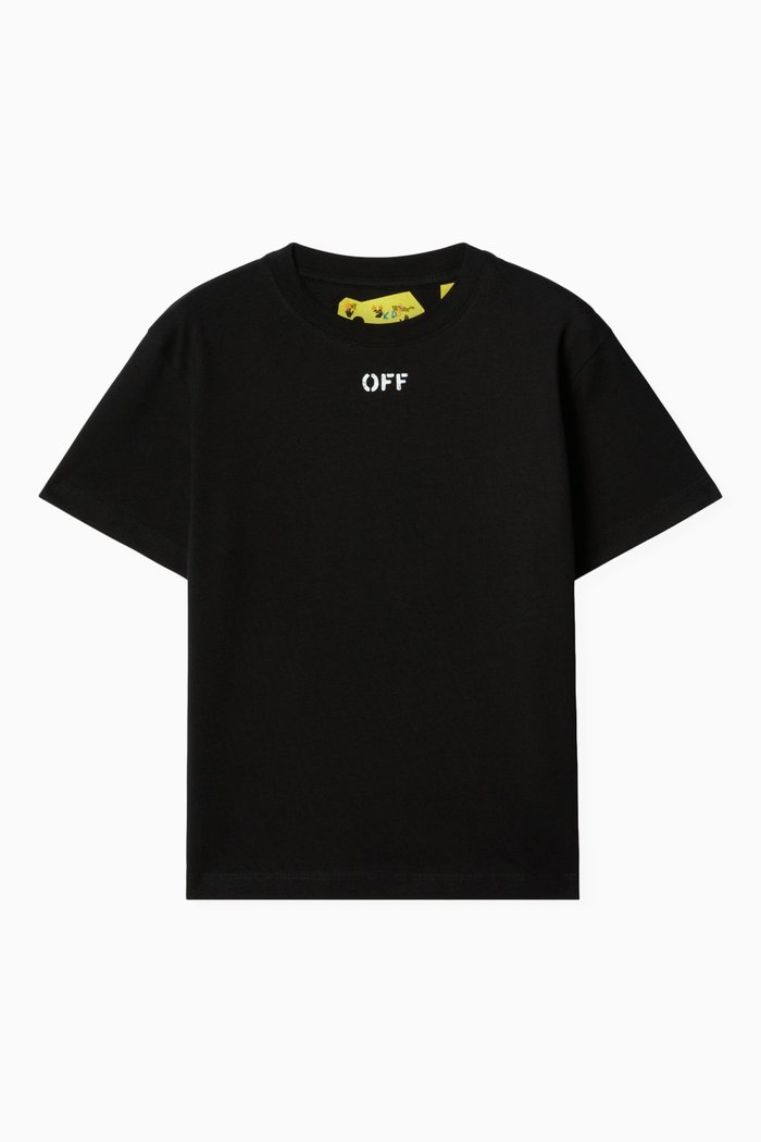 

Arrows-print T-shirt in Cotton, Black