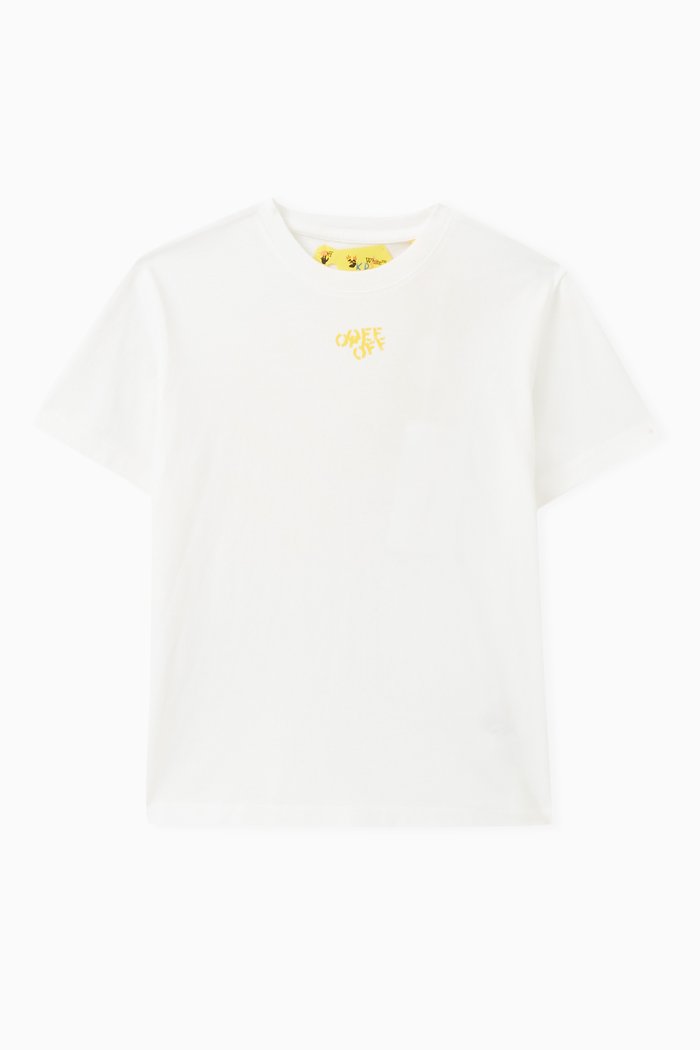 

Logo Stamp T-shirt in Cotton Jersey, White