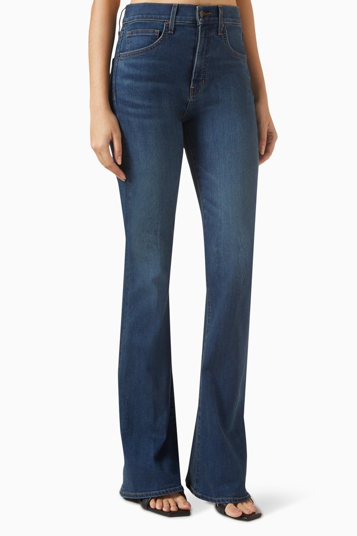 

Beverly High-rise Flared Jeans in Denim, Blue