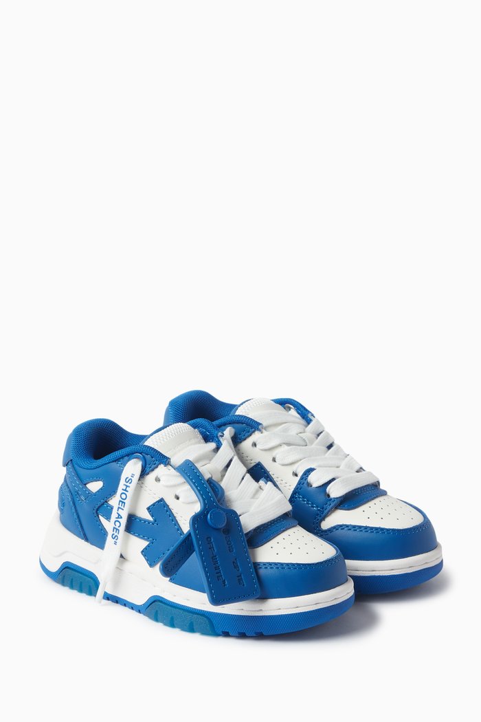 Out Of Office Sneakers in Calf Leather, Blue