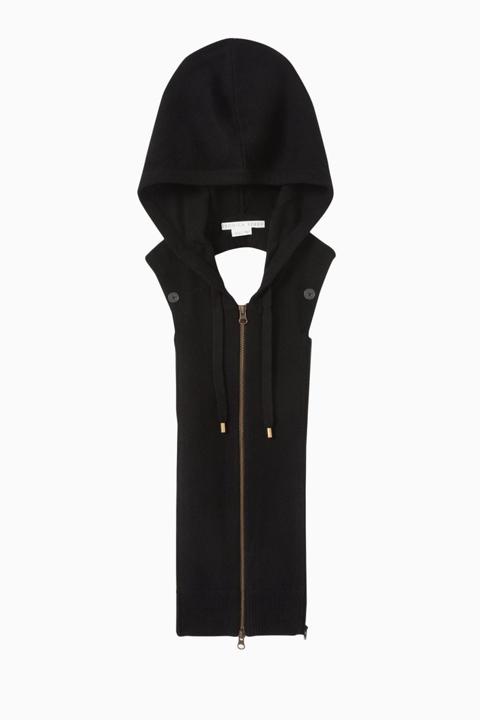 

Dickey Hoodie in Wool-cashmere, Black