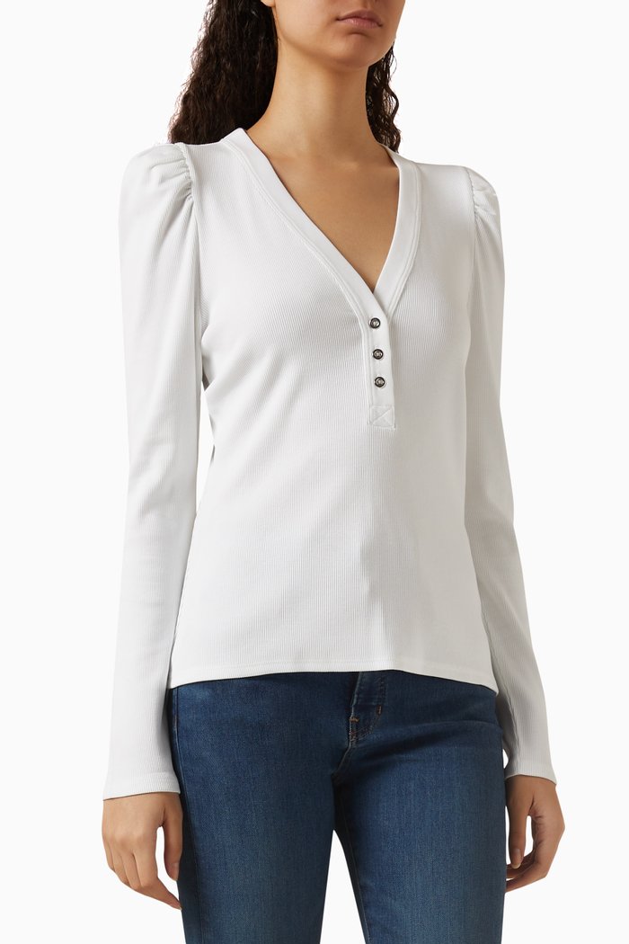 

Dekalb Top in Cotton, White