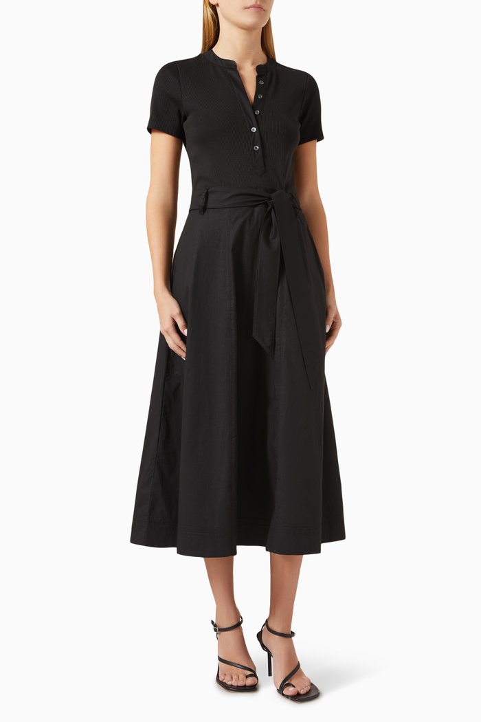 Bailey Polo Dress, Black