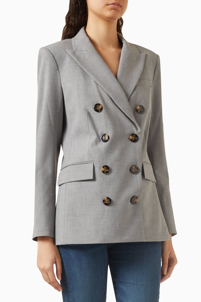 

Fevre Double-breasted Jacket, Grey