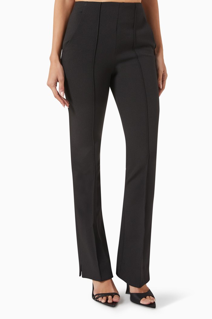 Orion Pants in Stretch-crepe, Black