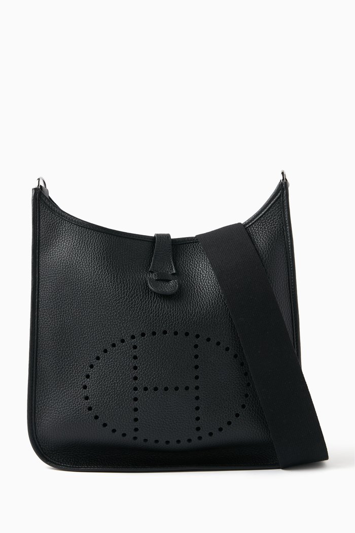 

Unused Evelyne 29 Bag in Clemence Leather & Palladium Hardware, Black