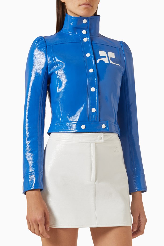 

Reedition Jacket in Vinyl, Blue