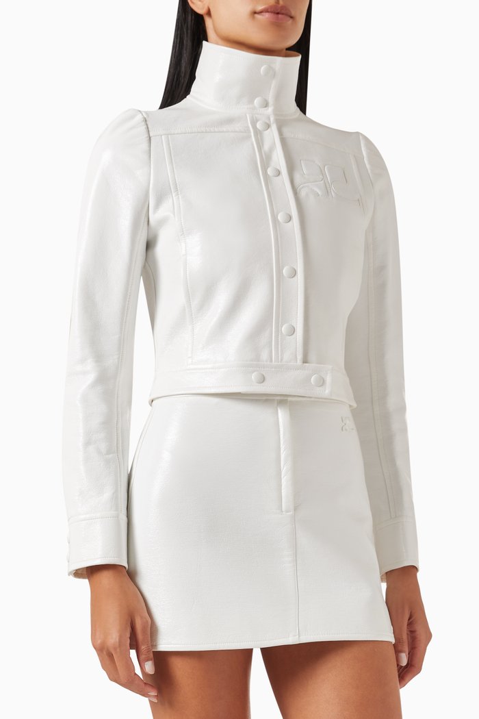 Reedition Jacket in Vinyl, White