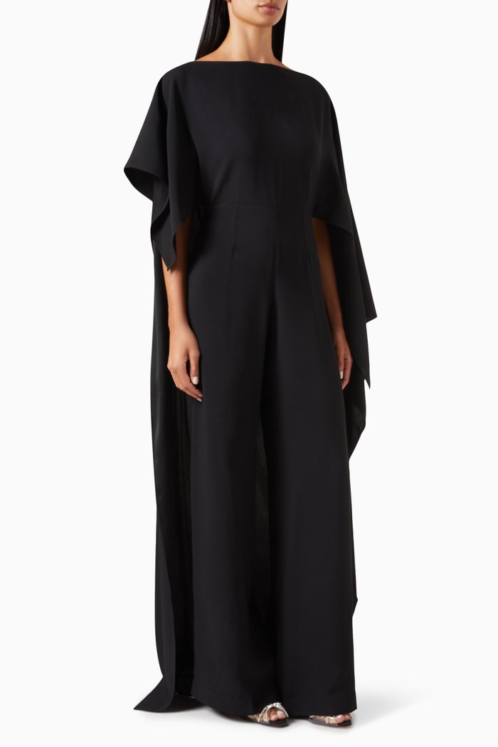 

Jerry Cape-style Jumpsuit, Black