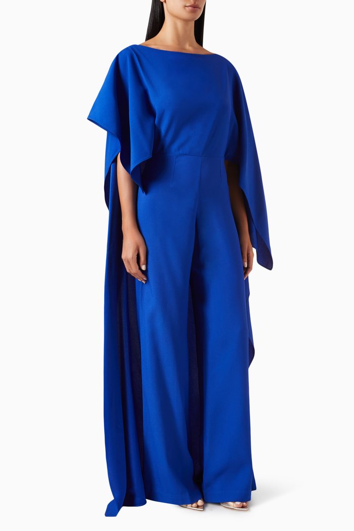 

Jerry Cape-style Jumpsuit, Blue