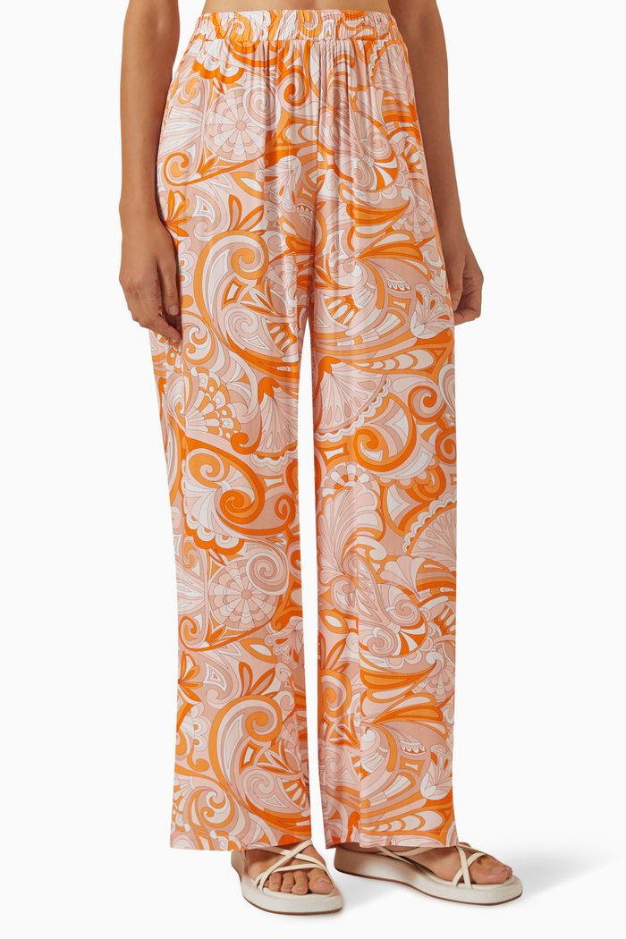 

Olivia Pants in Viscose, Orange