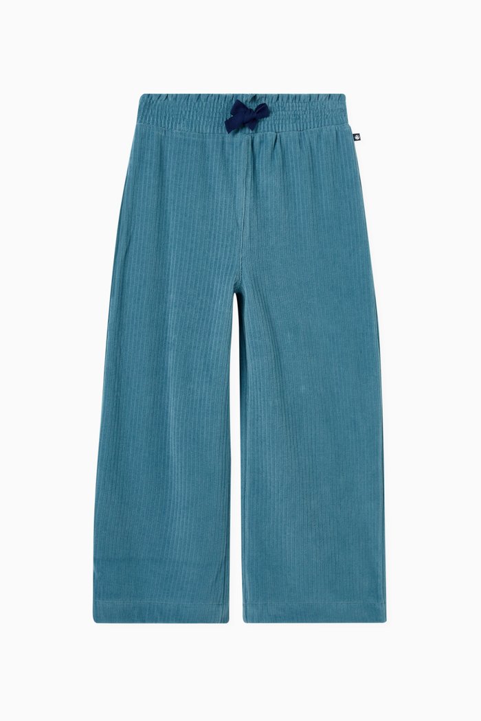 

Loose-fit Pants in Velvet, Blue
