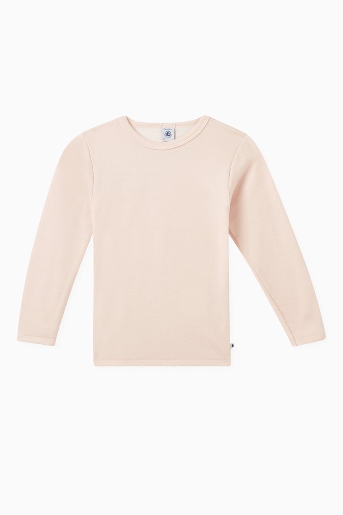 

T-shirt in Wool-cotton Blend, Pink