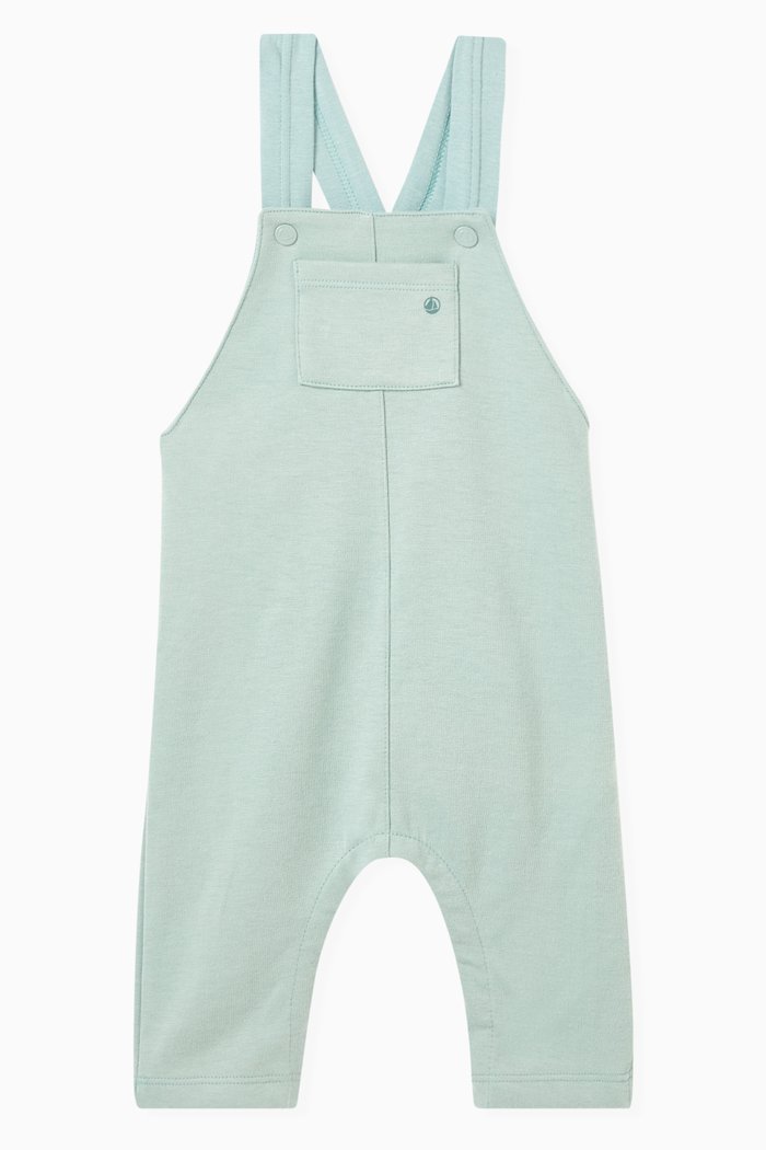

Dungarees in Cotton Blend Jersey, Green