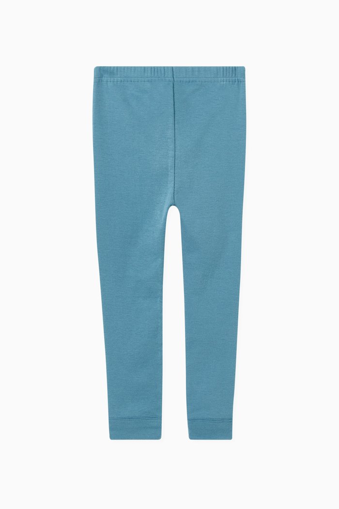 Leggings in Cotton, Blue