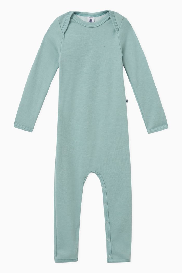 

Bodysuit in Wool-cotton Blend, Green