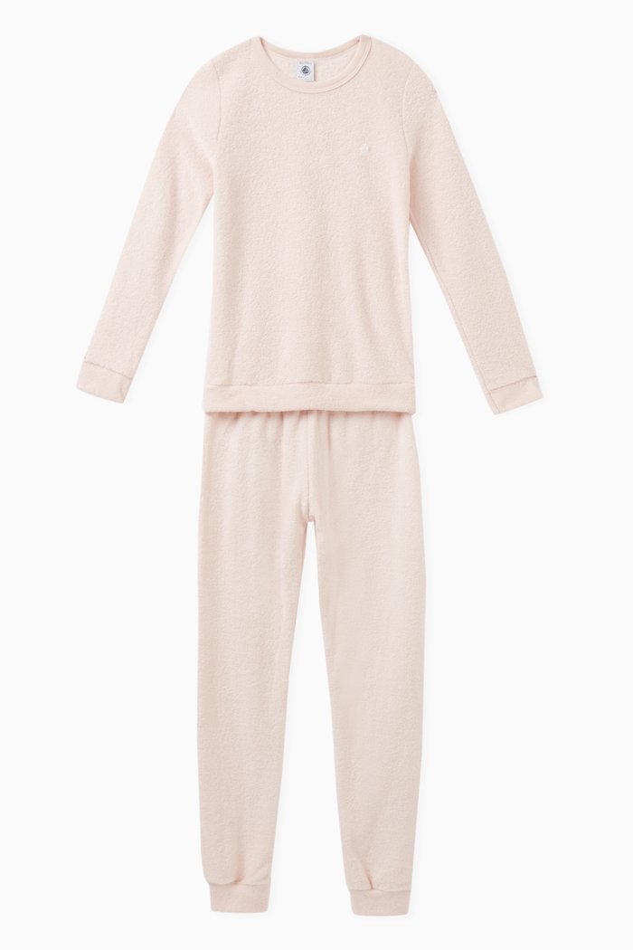 

Pyjamas Set in Cotton Terry Toweling, Pink