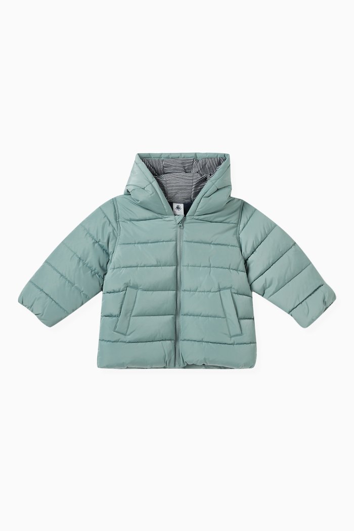 

Puffer Jacket in Padded Nylon, Green