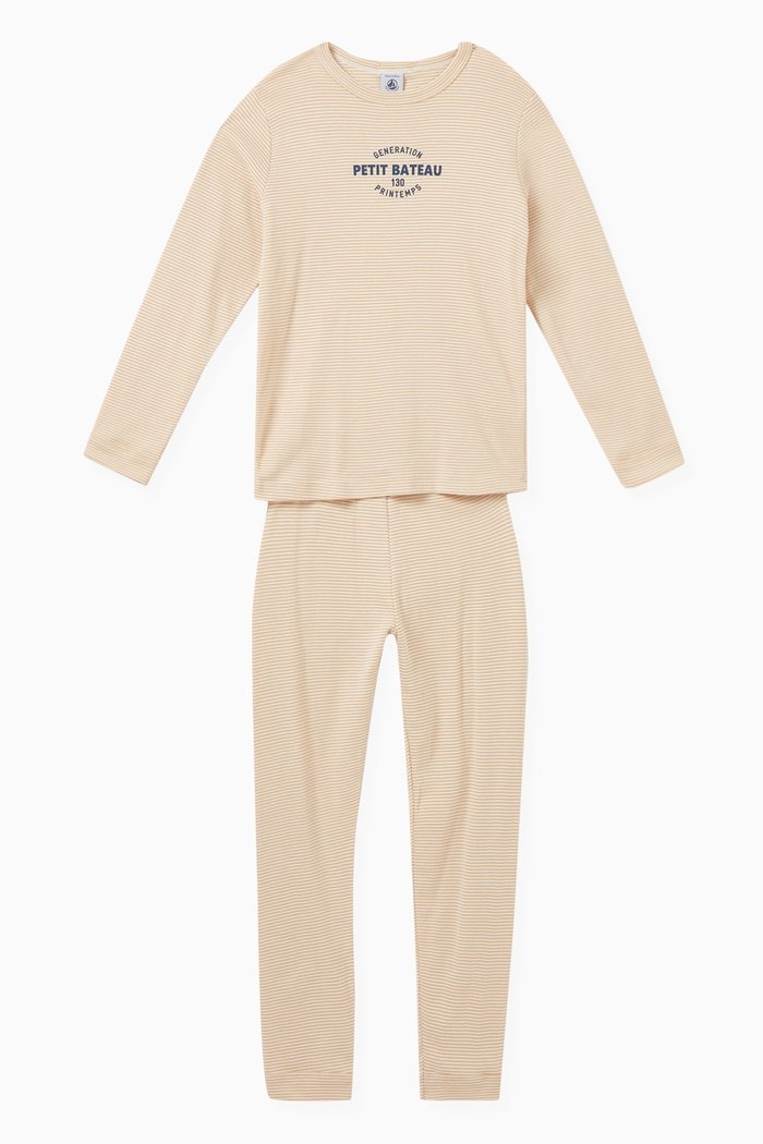 

Striped Pyjama Set in Cotton, Multicolour