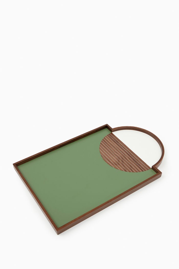 

Geometrik Circle Tray, Green