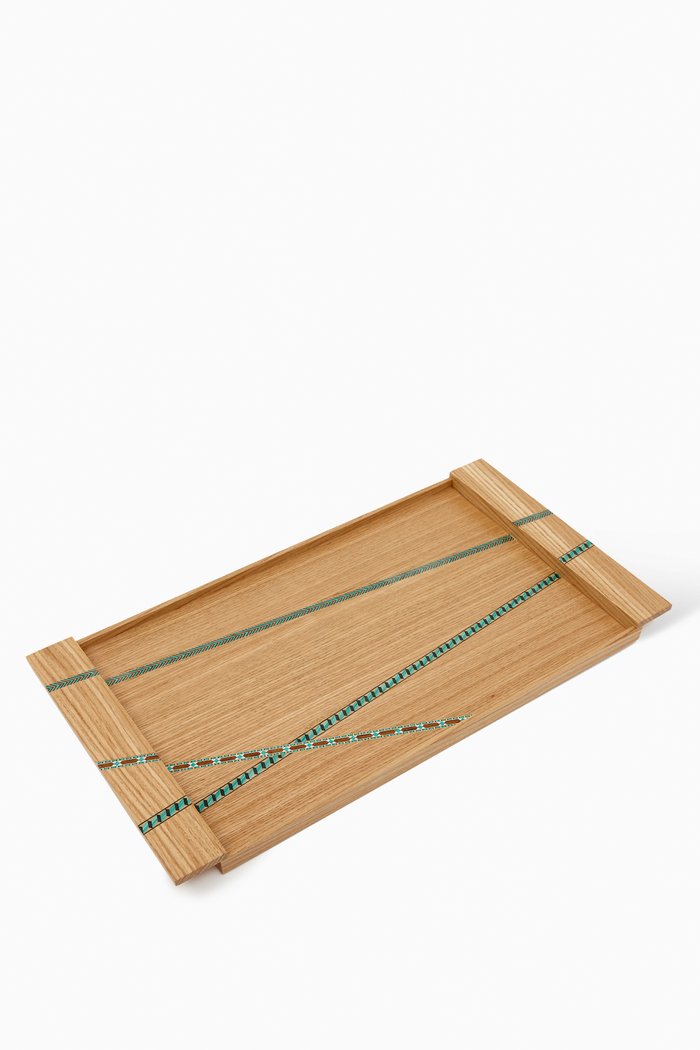 

Large Funquetry Tray in French Oak, Brown