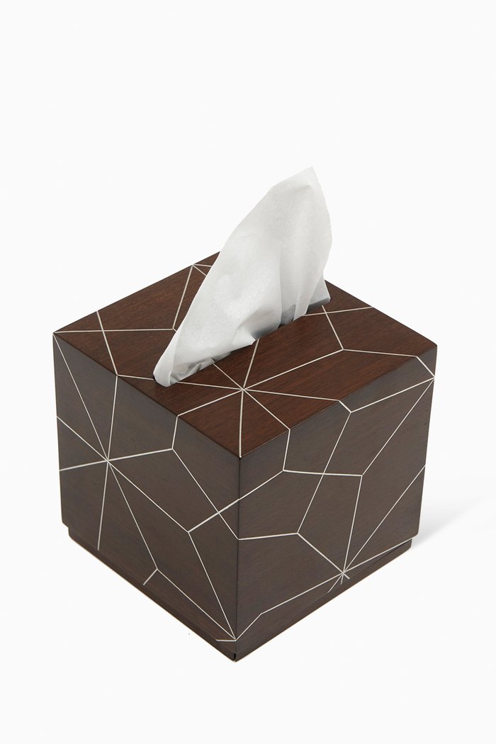 

Arabesque Tissue Box in American Walnut, Brown