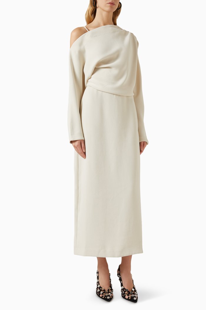

Holly One-shoulder Maxi Dress, Neutral