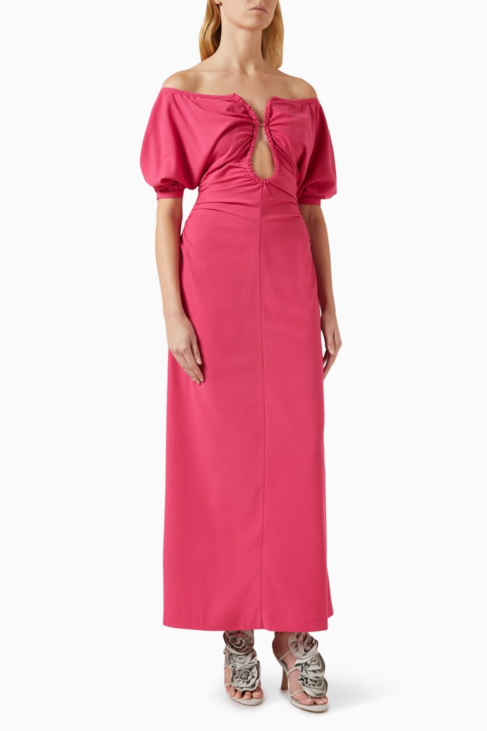 

Zoe Off-shoulder Maxi Dress, Pink