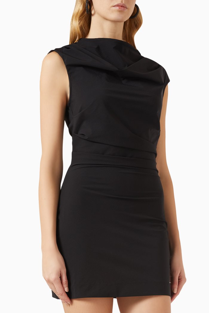

Rina Mini Dress in Stretch-nylon, Black