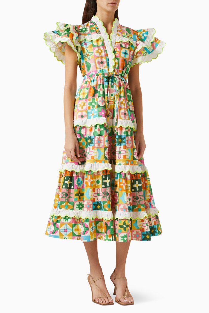 

Indico Dress in Recycled Cotton-blend, Multicolour