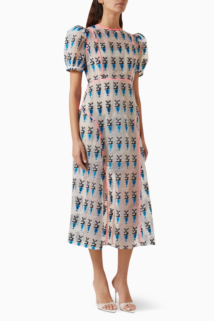 

Nammu Dress in Organza, Blue