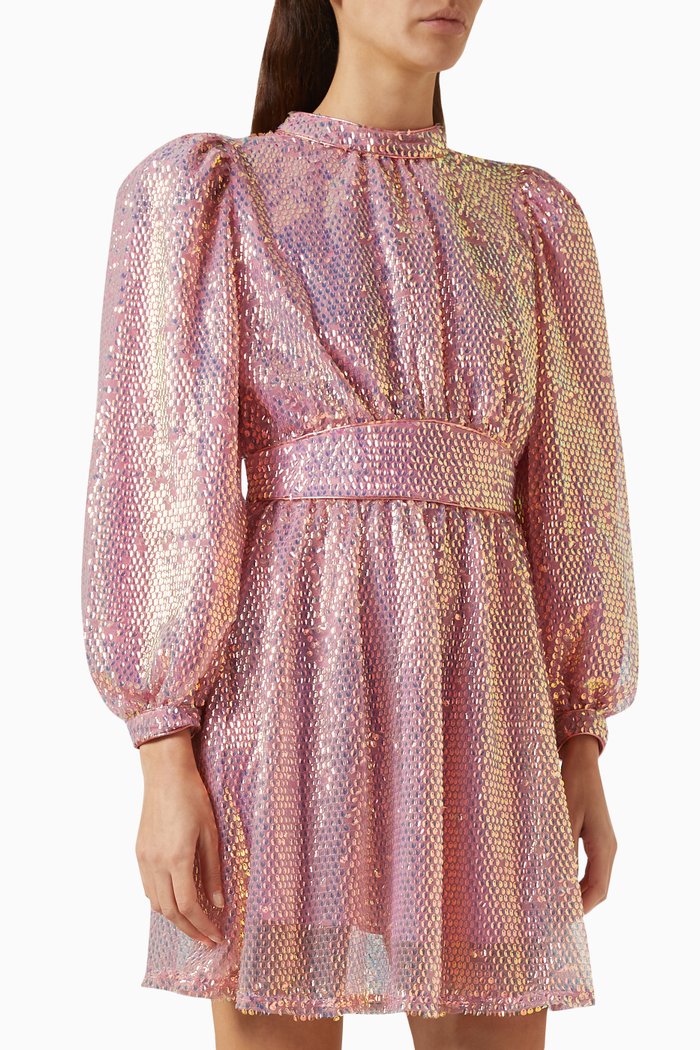 

Ezili Dress in Sequins, Pink