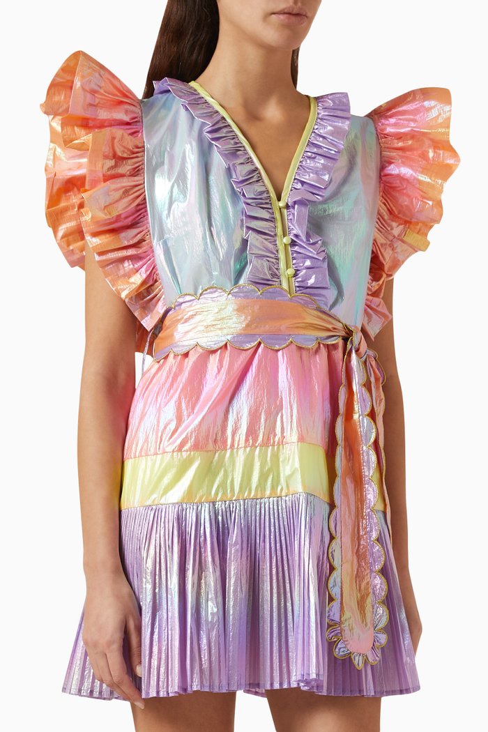 

Thalassa Dress in Lamé, Pink