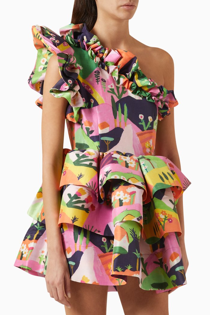 

Baltic Dress in Poplin, Multicolour