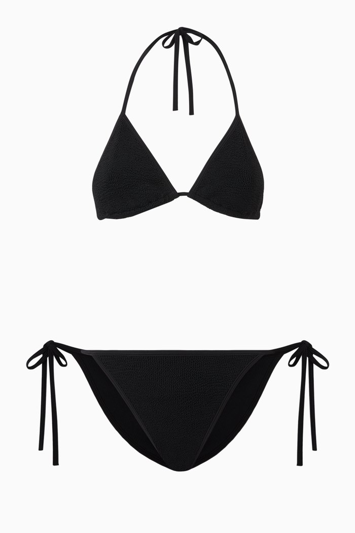 

Gina Bikini Set in Crinkle™ Fabric, Black