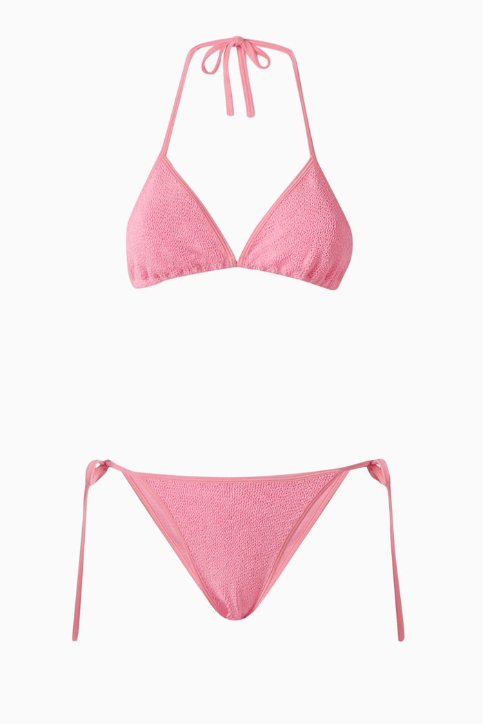 

Gina Bikini Set in Crinkle™ Fabric, Pink