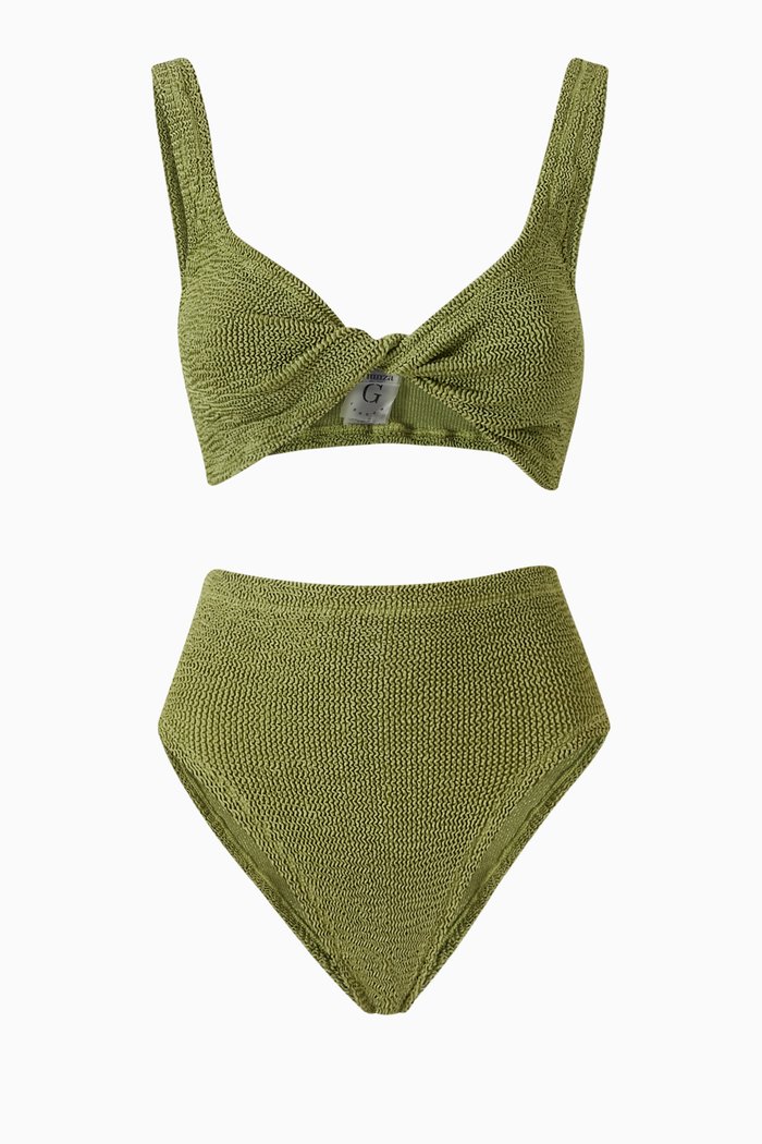 

Jamie Bikini Set in Crinkle™ Fabric, Green