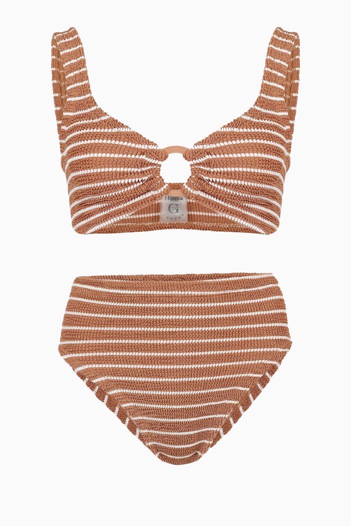 Nadine Bikini Set in Original Crinkle™, Brown