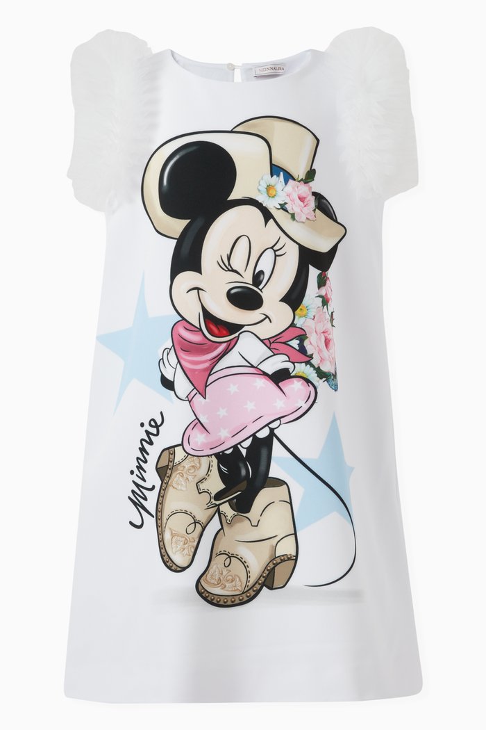 

x Disney Minnie Mouse Dress in Jersey, White